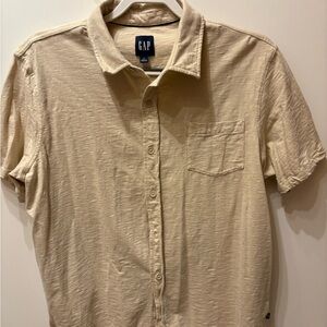 GAP Men's Beige Button Down Shirt